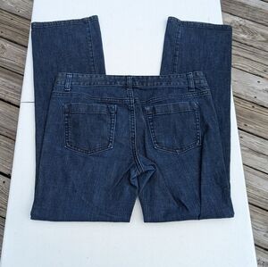Ann Taylor Straight Leg Jeans - Dark Blue Denim